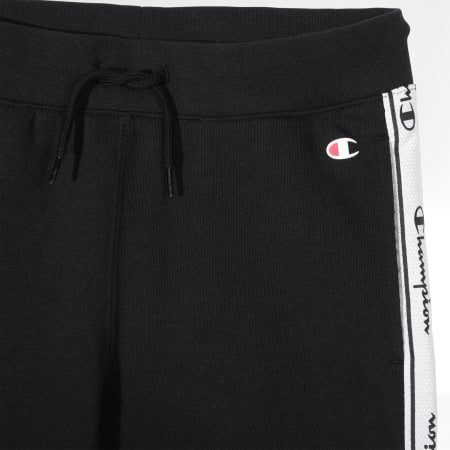 Pantalon Authentic Champion Legacy Powerblend Terry Tape Logo Rib Cuff Pantalon de survêtement, noir, L pour homme