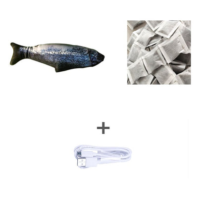 Poisson Interactif "Real-Flop" – Jouet Électrique Sautillant & Rechargeable USB