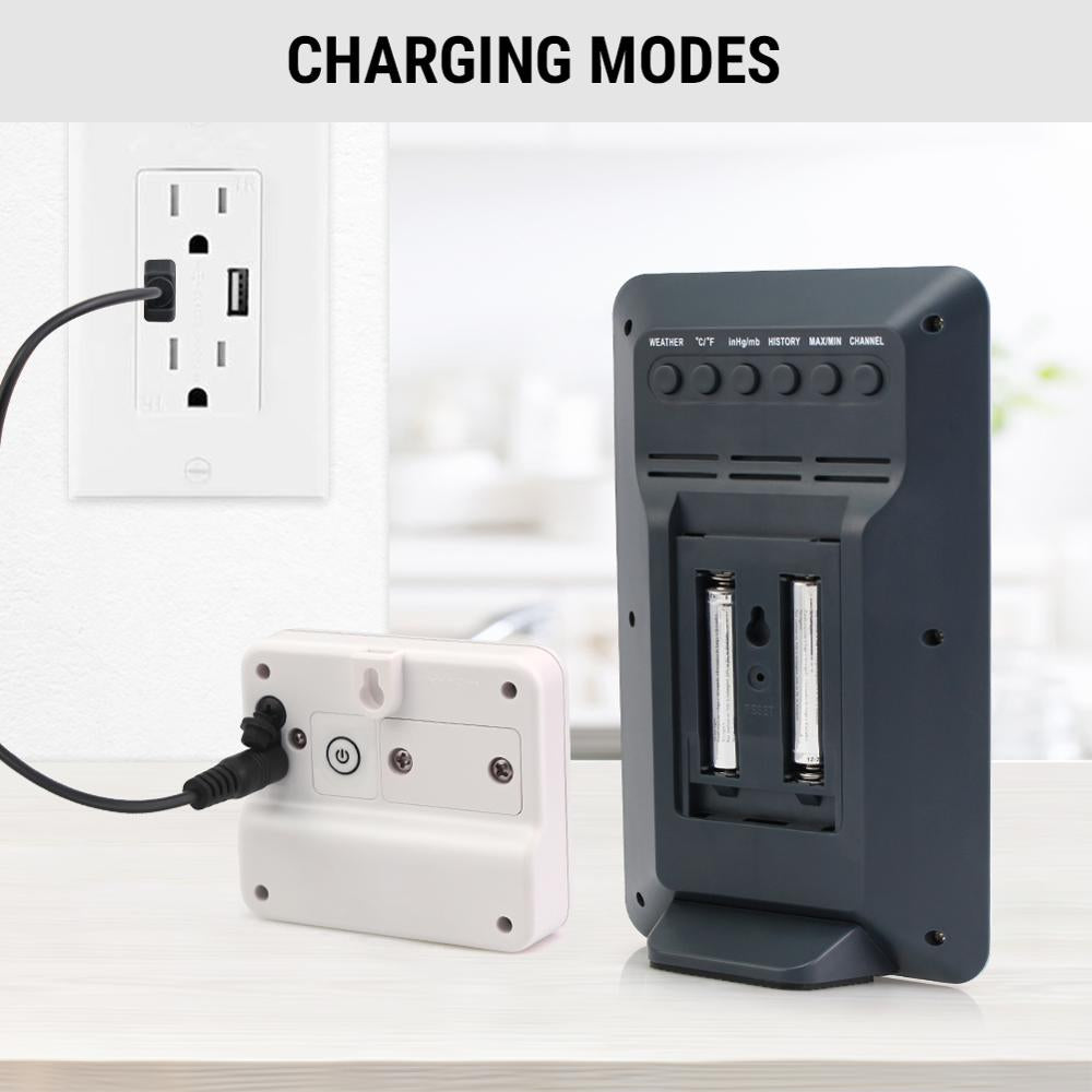 ThermoPro TP67A thermomètre intérieur extérieur Rechargeable Station météo sans fil baromètre