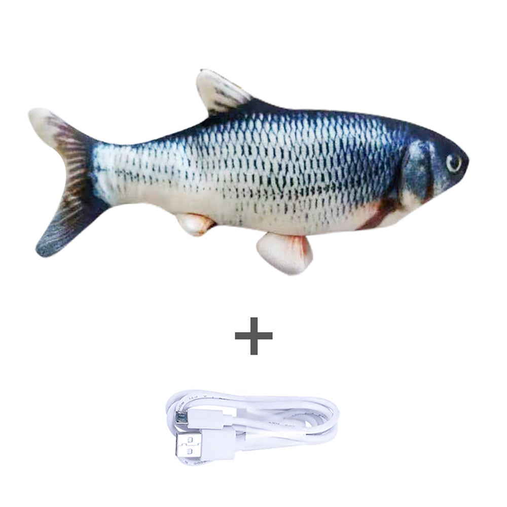 Poisson Interactif "Real-Flop" – Jouet Électrique Sautillant & Rechargeable USB