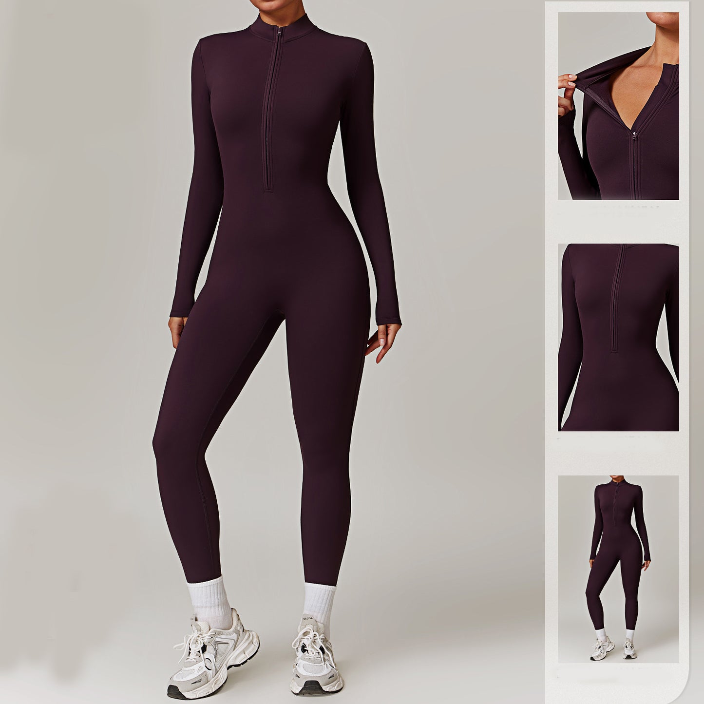 Combinaison "Sculpt-Fit" – Body Intégral Gainant & Col Zippé