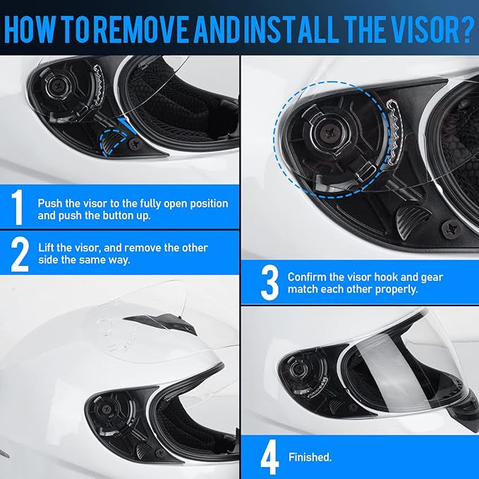 Casque de Moto Intégral, Scooter Respirant pour Femme Homme Adultes, Protection de Sécurité, Certifi XL