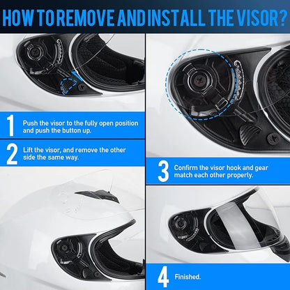 Casque de Moto Intégral, Scooter Respirant pour Femme Homme Adultes, Protection de Sécurité, Certifi XL
