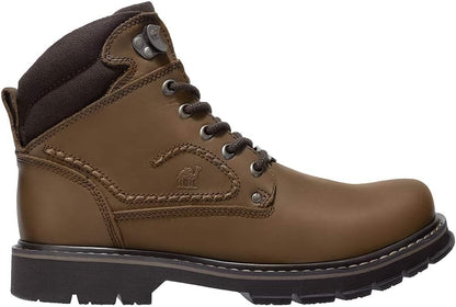 CAMEL CROWN Bottes à lacets Bottes de combat pour hommes Bottes de travail Bottes pour hommes Chaussures de travail en cuir Bottes de travail classiques à tige courte pour extérieur Bottes de loisirs antidérapantes