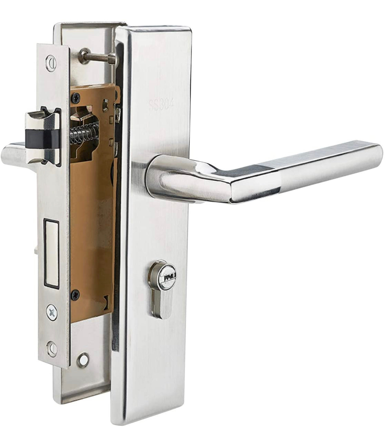 Sécurité à la maison de verrou de levier de levier de levier de dossier avant avant en aluminium durable en aluminium avec des clés