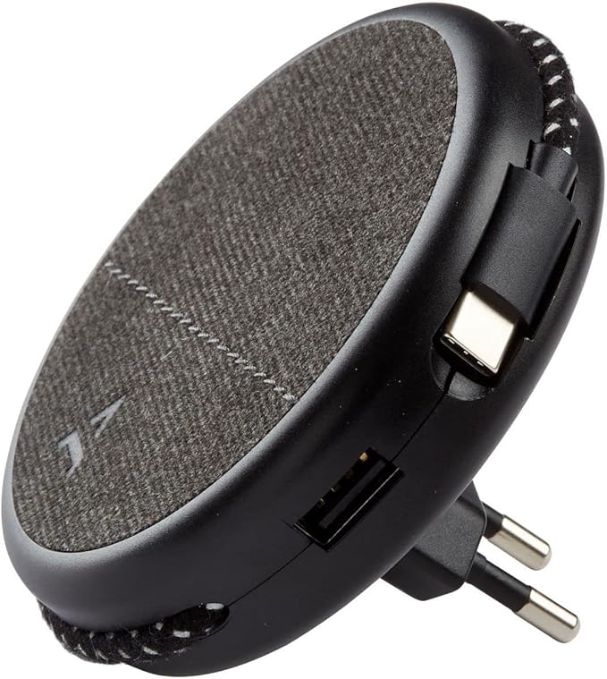 ADEQWAT Chargeur Secteur Magnetique Noir-Cable USB C