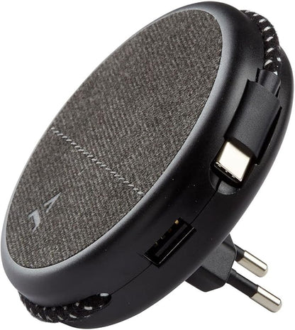 ADEQWAT Chargeur Secteur Magnetique Noir-Cable USB C