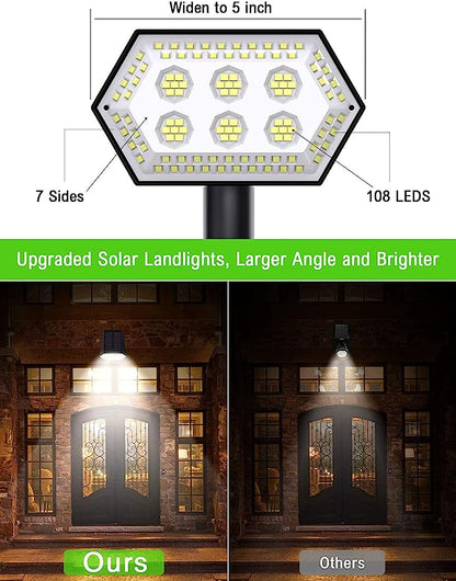 Lampes Solaires De Jardin D'extérieur, 108 Spots à Led étanches IP67 neuf
