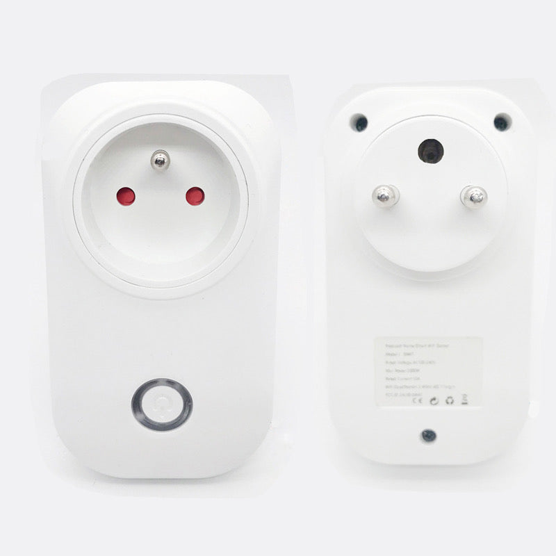 Prise Intelligente WiFi Prise Connectée Intelligente WiFi Prise Courant-Prise française (lot de 3, blanc)