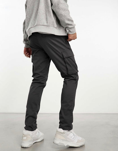 Only & Sons - Pantalon cargo fuselé - Gris