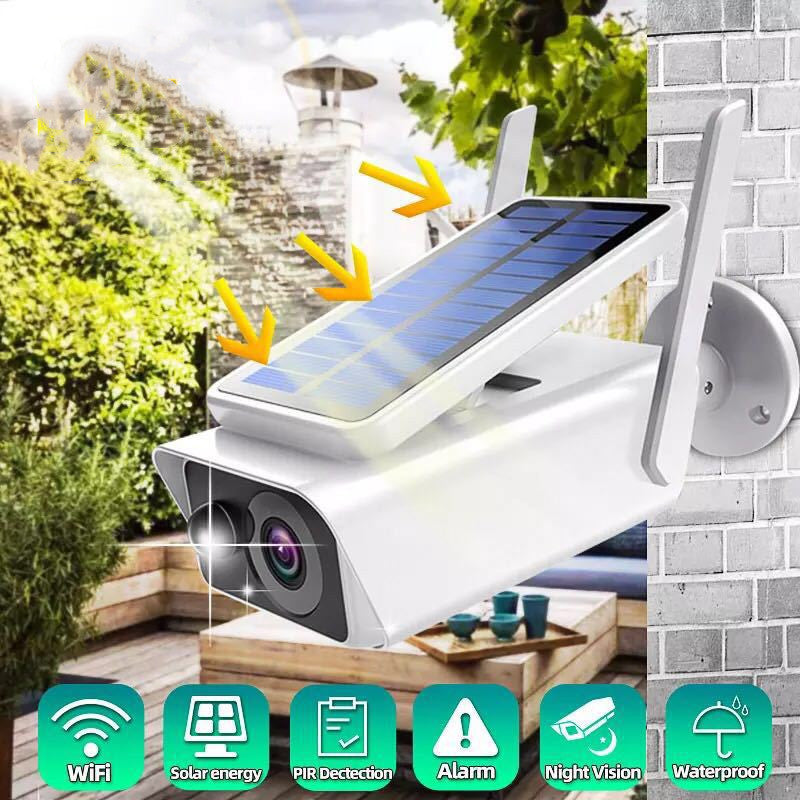 Caméra a batterie solaire rechargeable sans fil Wifi extérieur
