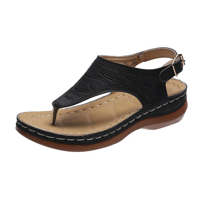 Sandales "Infinity-Wedge" – Tongs Compensées Minimalistes & Confort Absolu