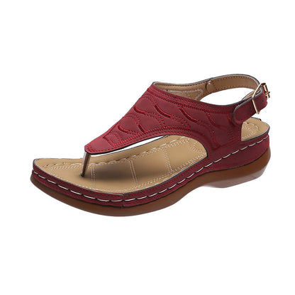 Sandales "Infinity-Wedge" – Tongs Compensées Minimalistes & Confort Absolu