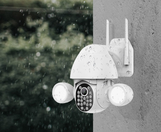 Caméra de surveillance lumineuse à double projecteurs 3Mp Caméra haute définition Smart Home