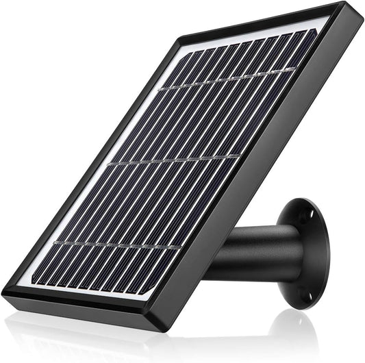 Ctronics Caméra de Surveillance Batteries Rechargeable WiFi, Caméra Batterie WiFi extérieure sans Fil avec détecteur de Mouvement PIR, Audio bidirectionnel, Vision Nocturne, étanche (Panneau Solaire)