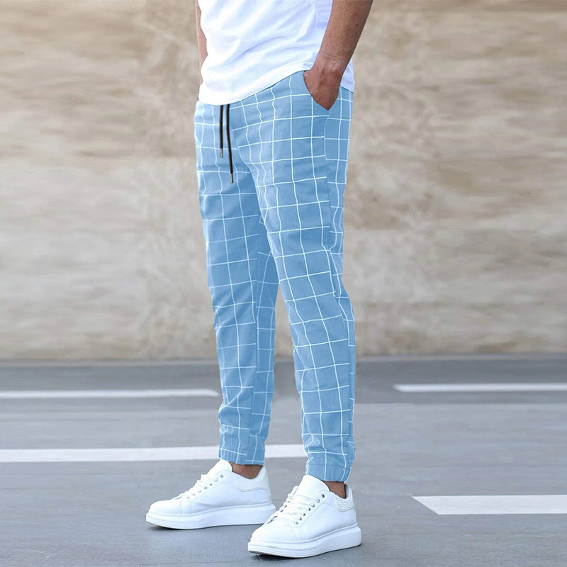Pantalon "Heritage" à Carreaux – Coupe Slim & Stretch Confort