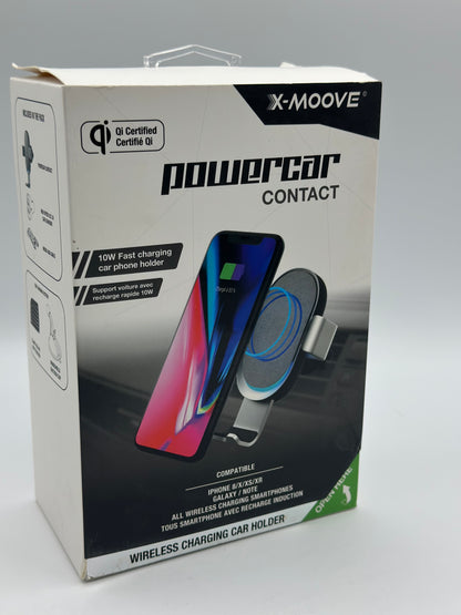 Xmoove - Support Voiture avec Charge sans Fil Rapide Qi - 10W - POWERCAR Contact Inter
