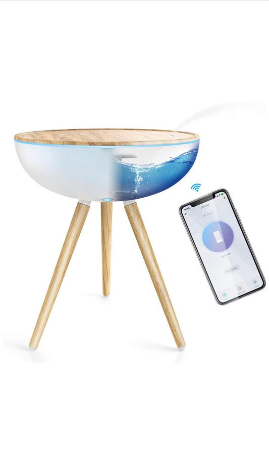 Diffuseur d'Huiles Essentielles Électrique 1000ml wifi compatible avec Alexa et Google home neuf