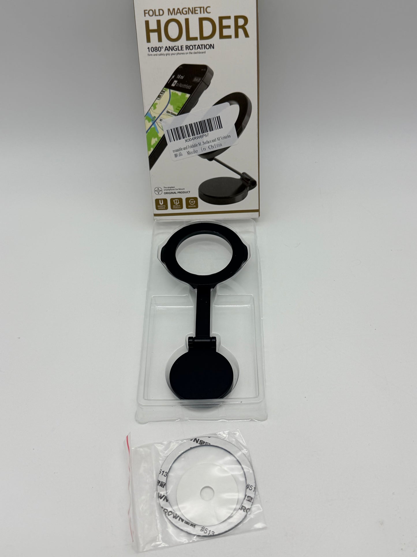 SokolOk Support magnétique pour voiture - Support magnétique pliable à 360° - Compatible avec tous les téléphones, Galaxy, smartphones, iPhone