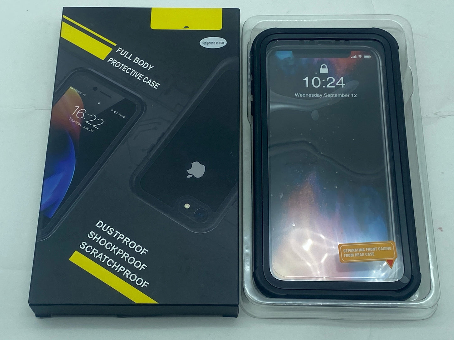 Coque iPhone XS Max, Transparente Integrale Étui [avec Protège-écran] Antichoc neuve