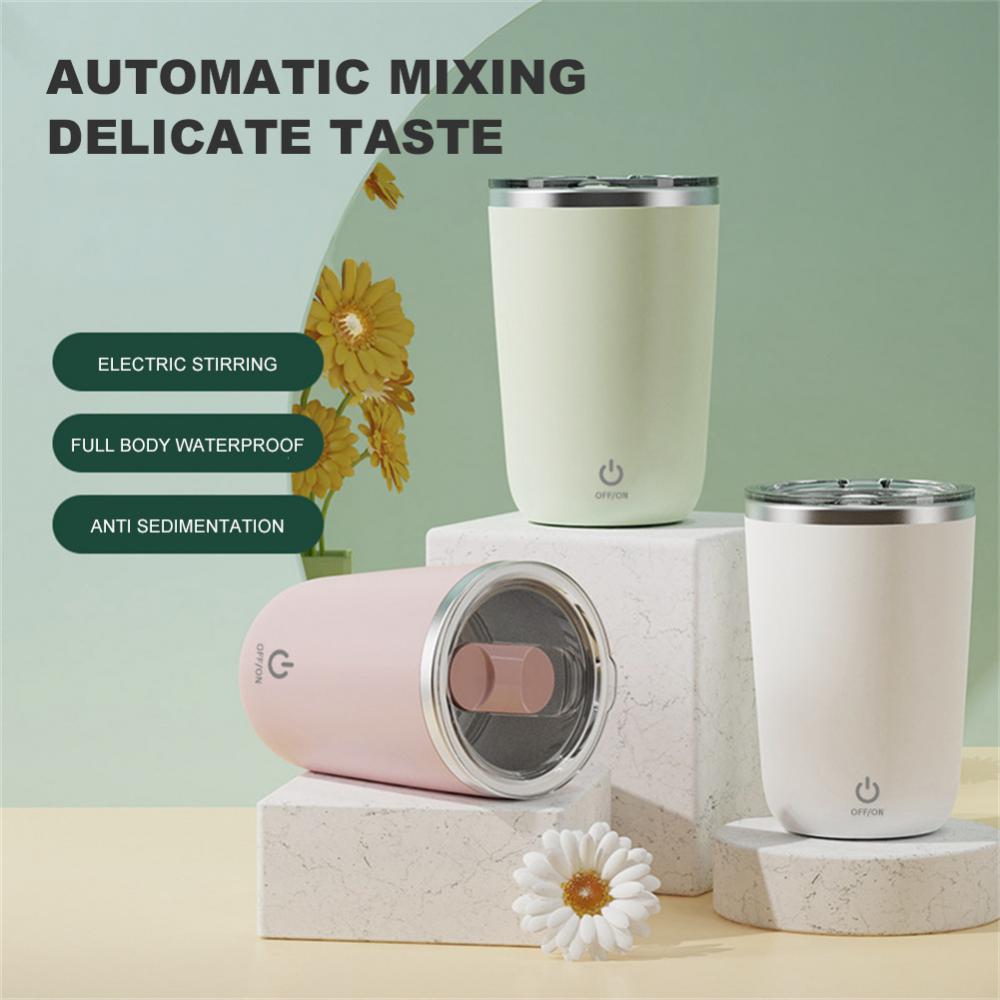 Tasse mélangeur automatique de 350 ml pour le jus, le café, le lait, en l'acier inoxydable,