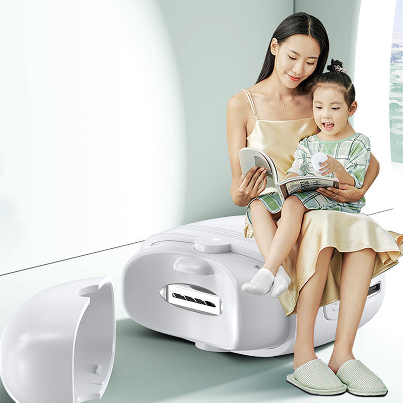 Coupe ongles électriques rechargeables automatique pour enfants Adultes Manucure Polissage avec lumière intégrée