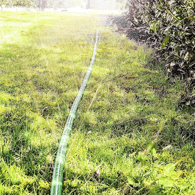GRÜNTEK Tuyau Asperseur d'Arrosage Jardin perforé Arroseur à Pulvérisation fine pour Jardin et Gazon étroits et longs. Tuyau de 15 m