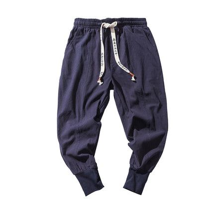 Pantalon Harem "Street-Zen" – Mélange Coton & Lin, Coupe Hip-Hop & Chevilles Ajustées