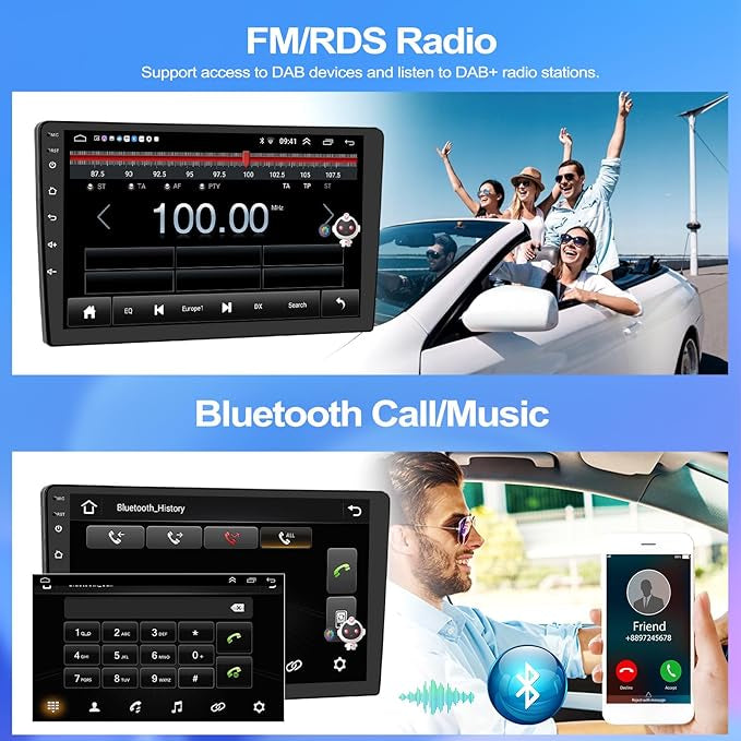 Autoradio 12’’ 2din CarPlay et androïde auto wifi, Bluetooth universel neuf