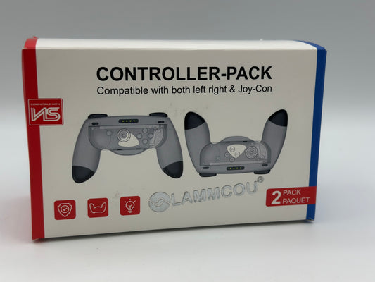 Compatible avec Manette de Jeu Nintendo Switch Joy-Con - [2 Pcs] Poignées de Manette Confortables pour Switch Joy-Con, gris