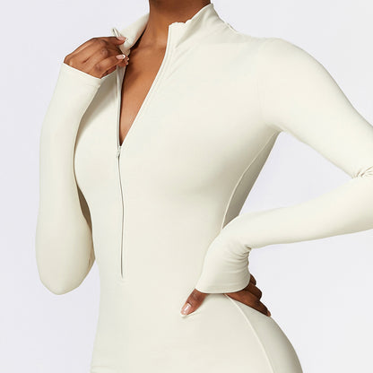 Combinaison "Sculpt-Fit" – Body Intégral Gainant & Col Zippé