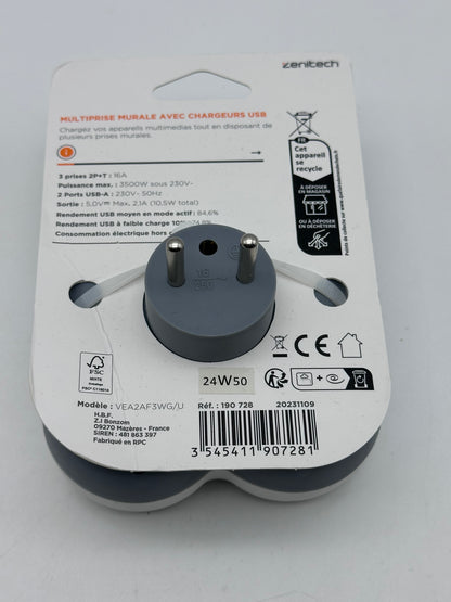 Triplite 16A 2P+T + 2 Ports USB