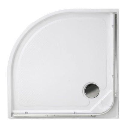 Receveur composante cab. 1/4 de cercle, blanc L.90 x l.90 cm