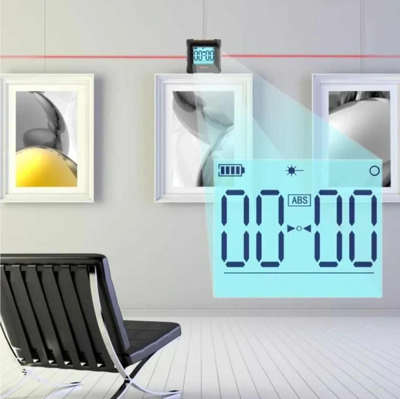 Mini inclinomètre numérique TACKLIFE MDP03 - Mesure d'angle et de pente absolue et relative