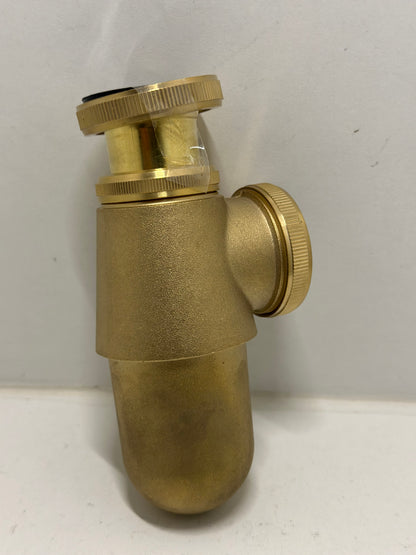 Wirquin SL501C Siphon d'évier classique ⌀40 mm en laiton réglable en hauteur, blanc