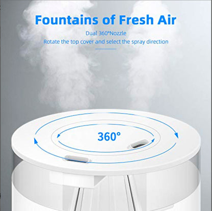 Humidificateur d’Air Bébé Maison Chambre 3L Humidificateur Ultrasonique Silencieux ELEHOT
