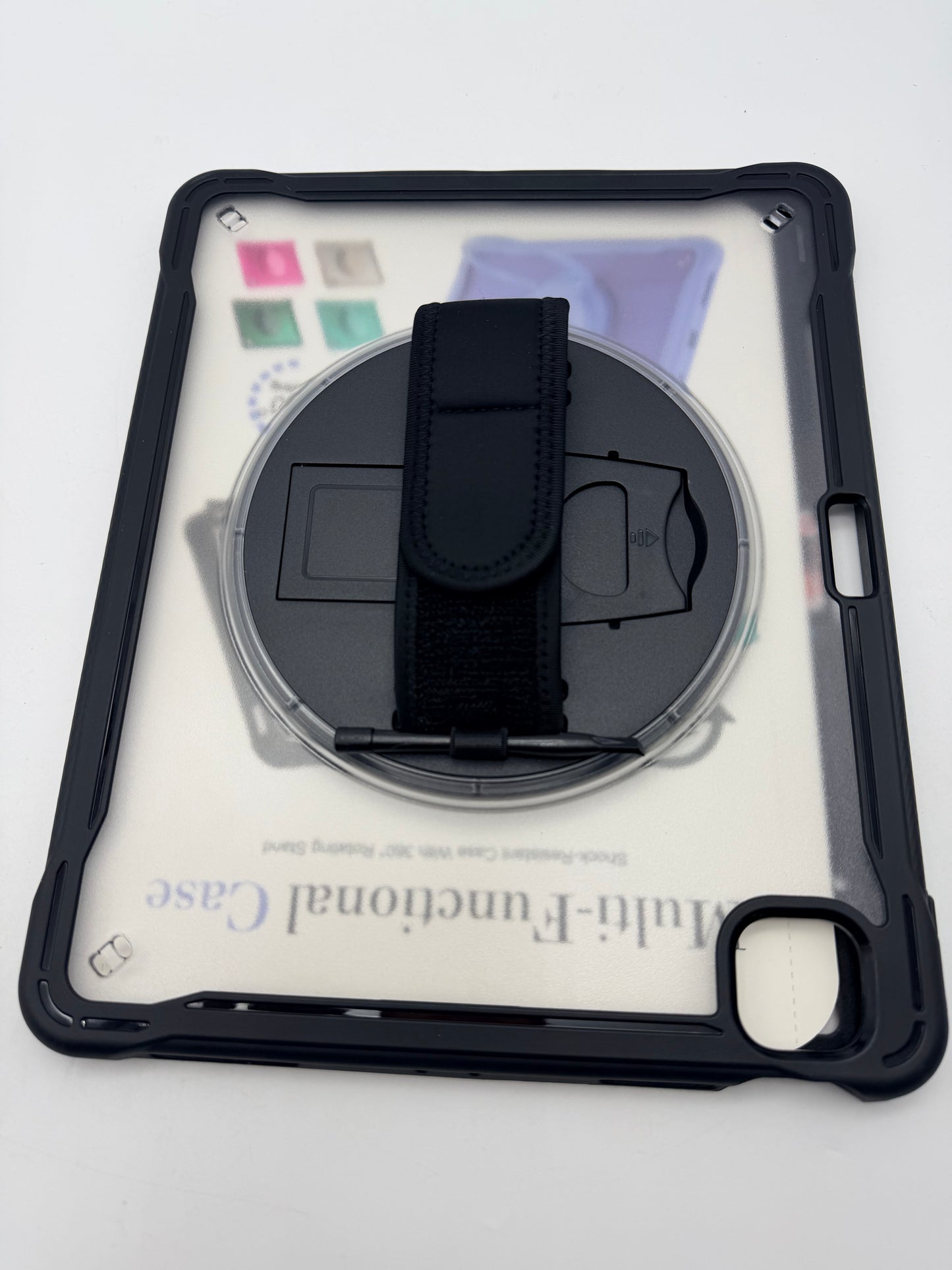 Étui pour tablette, housse de tablette anti-collision, housse de tablette anti-collision, empêche les chutes avec bandoulière pour iPad Pro12 pouces  (noir)