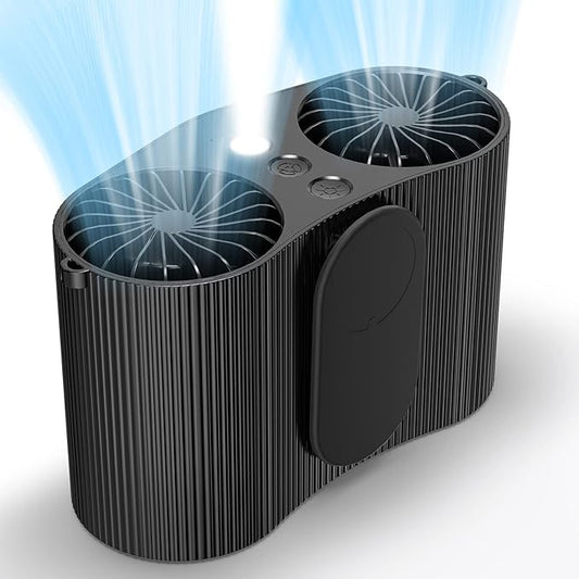 Ventilateur de CEINTURE, 9000mAh Rechargeable avec recharge USB, à 4 Vitesses neuve