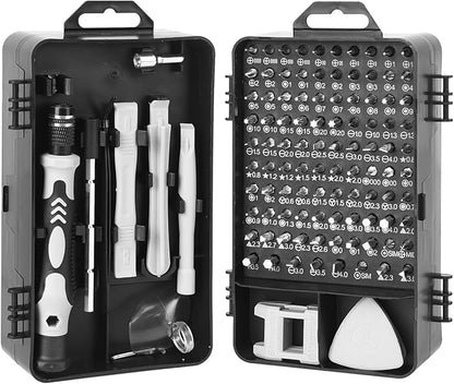 Jeu de tournevis de précision - 115 pièces - pour téléphone portable, ordinateur portable, PC, montres, lunettes, consoles