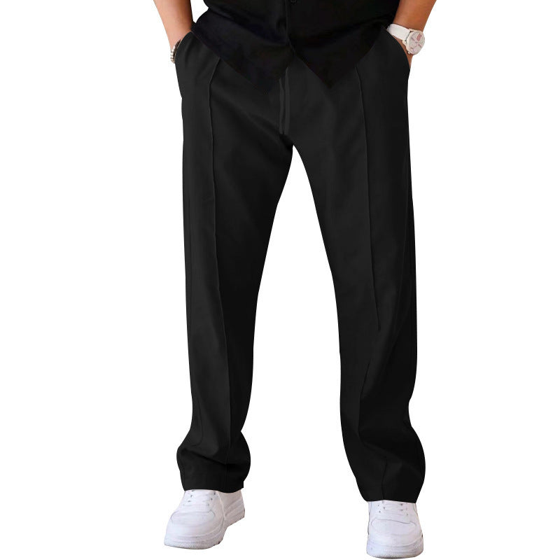 Pantalons pour hommes droit ample décontracté avec cordon de serrage Vêtements design