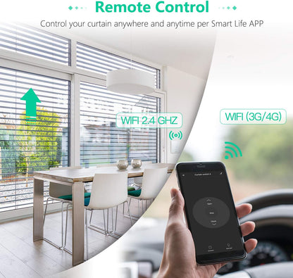 Interrupteur Volet Roulant Connecté WiFi, Intelligent avec Ecran Tactile (Alexa,Google) app smart