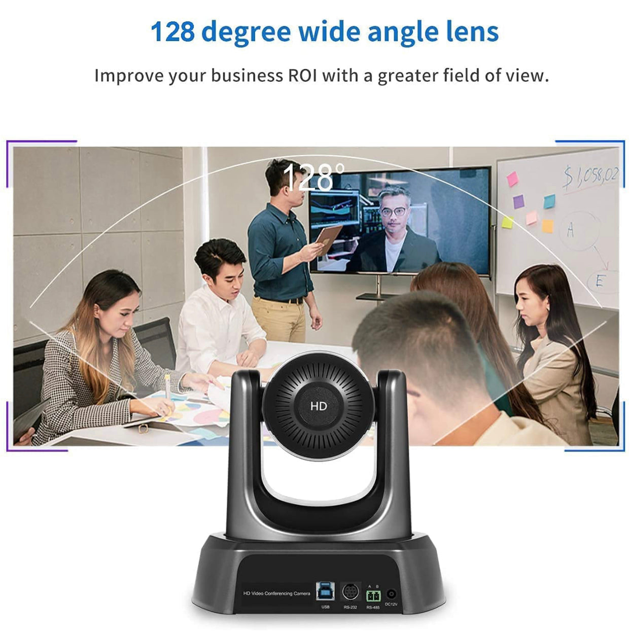 SUFUL Tenveo NV3U Caméra PTZ 3x USB pour vidéoconférence Zoom optique