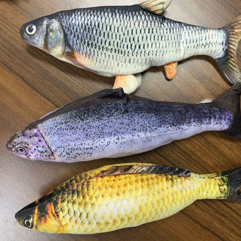Poisson Interactif "Real-Flop" – Jouet Électrique Sautillant & Rechargeable USB