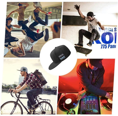 Casquette de Musique avec Haut-Parleur Bluetooth, Chapeau Bluetooth réglable avec Haut-Parleur Intelligent sans Fil Bluetooth 5.0, Casquette de Baseball Street Sports