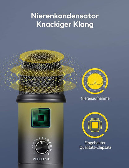 Microphone Professionnel à condensateur USB neuf