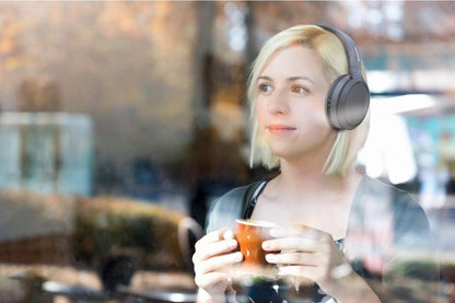 Philips Audio H5205BK/00 Casque Bluetooth sans Fil Supra-Aural avec Microphone et Bouton D'amplification des Basses (29 Heures D'autonomie, Charge Rapide) Circum aural