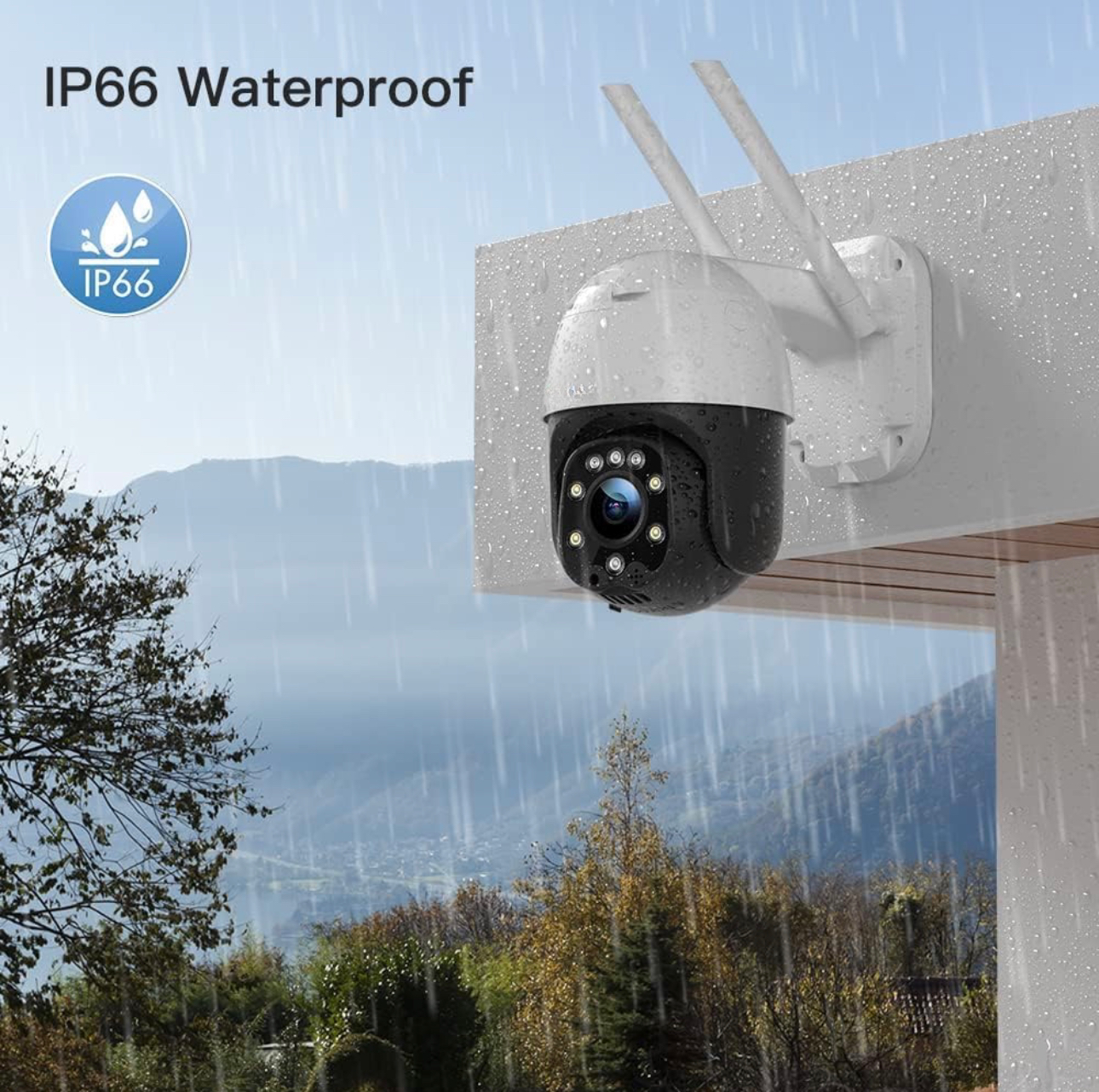 Caméra Surveillance WiFi Exterieure ctronic, 1080P PTZ IP WiFi Suivi Auto Détection Humaine neuve