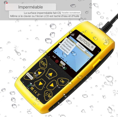 Lecteur de code de voiture AUTOOL OBD2, scanner de système de moteur automobile, outil de diagnostic de code d'erreur pour véhicule universel, CS-520