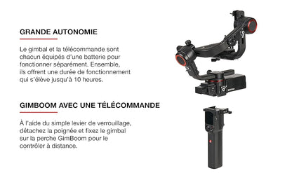 Stabilisateur Gimbal Professionnel sur 3 Axes pour Appareil Photo Compact Manfrotto neuf
