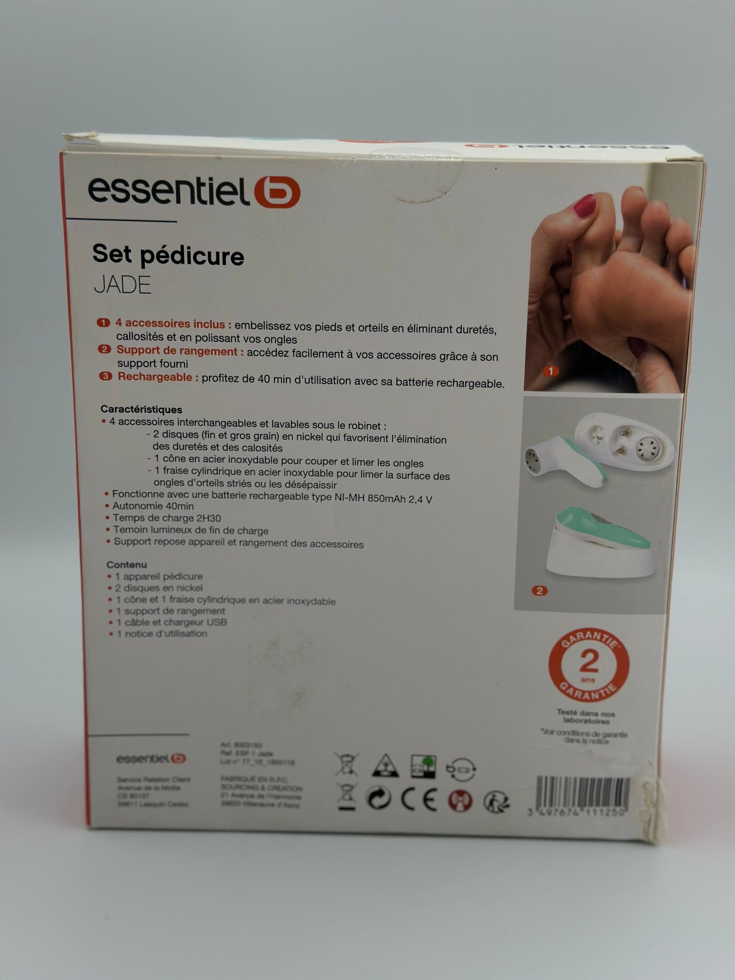Set de pédicure avec accessoires neuf